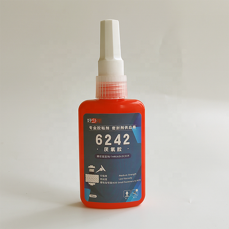 Thread Locker Thread Sealant China Blue 6242 50ml 250ml Oil Resistant Medium Strength Low Viscosity to M20 Thread Locker Sealant