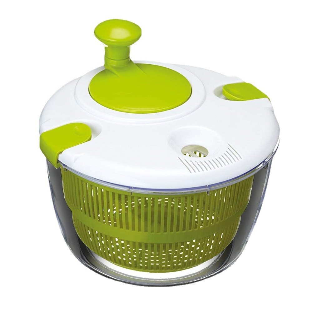 Kitchen Manual Large Salad Spinner Colander Kitchen Fruits Vegetable Dryer Chopper Pull Vegetable Salad Spinner