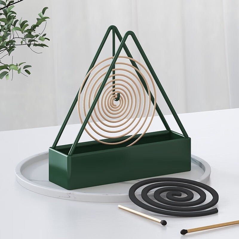 Wholesale Stand Usage Home Hotel Restaurant Incense Plate Safety Iron Metal Triangle Mosquito Coil Holder