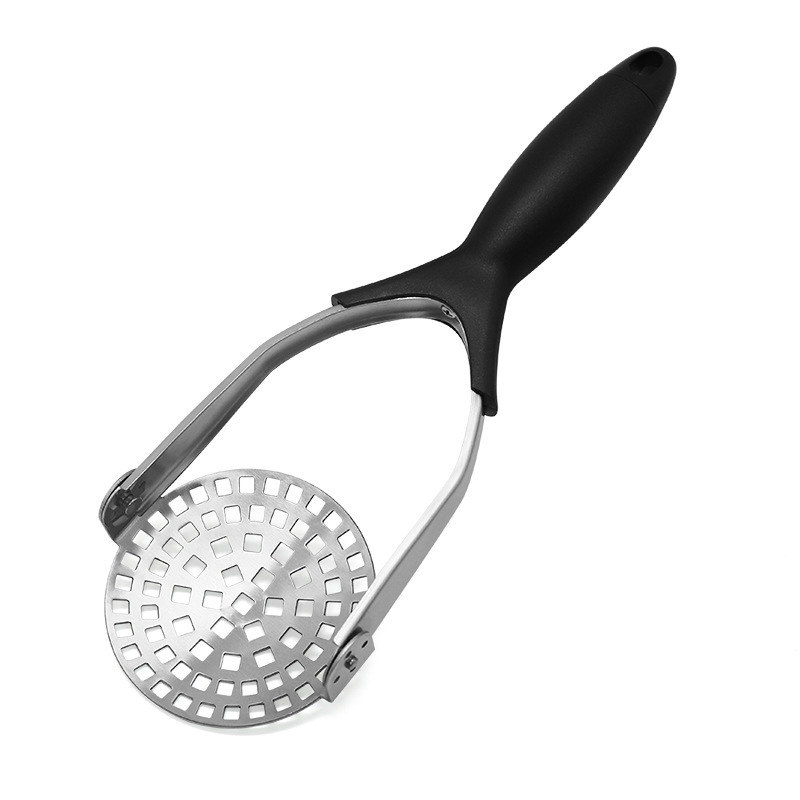 Kitchen Long Handle Stainless Steel Head Manual Fruit Mashed Folding Potato Masher Ricer Garlic Masher