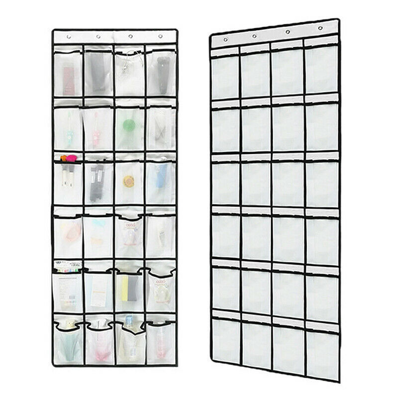 24 Pocket Large Mesh Wall Bag Storage Closet Storage Rack Shoe Space Over The Door Hanging Organizer