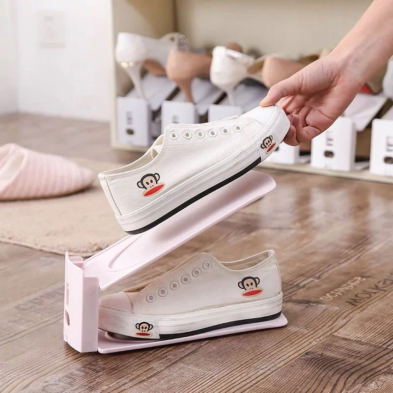 Household Dust-proof 3 Tier Portable Adjustable Shoe Organizer Shoe Storage Rack For Shoes Cabinet