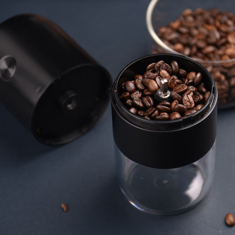 Small Cordless USB Charging Rechargeable Portable Electric Burr Mini Coffee Grinder For Coffee Bean