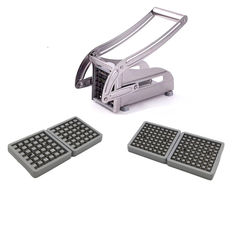 Home Kitchen Tool Multifunctional Stainless Steel Meat Chips Slicer Potato Cutter Manual French Fries Cutter