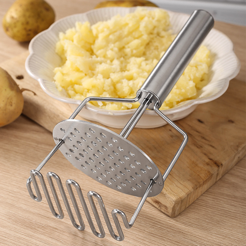 Kitchen Hand Tool Fruit Vegetable Ricer Potato Puddler Stainless Steel Hand Potato Masher