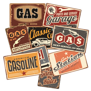 Vintage Posters Motor Oil Plaque Metal Tin Signs Garage Gas Station Decorative Tyre Service Retro Wall Art Decor