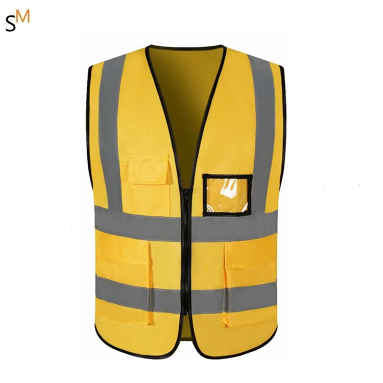 EN20471 HIGH VISIBILITY yellow orange blue green SECURITY WORK reflective vest safety vest