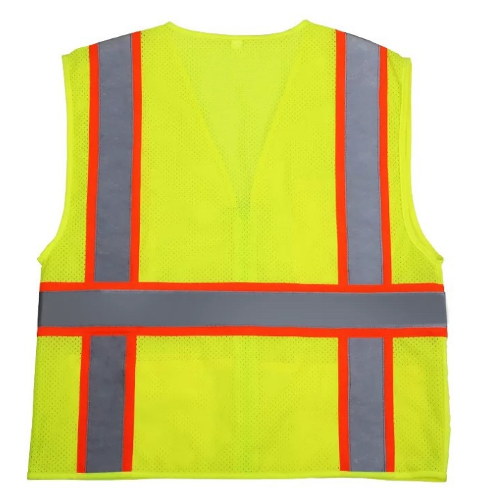 YELLOW ORANGE custom clothing reflective jacket class 2  safety vest