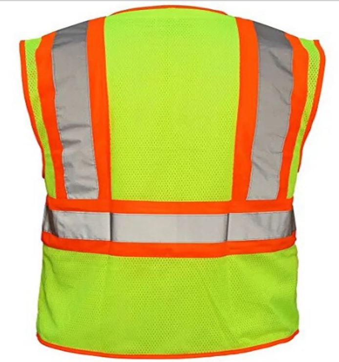 YELLOW ORANGE custom clothing reflective jacket class 2  safety vest