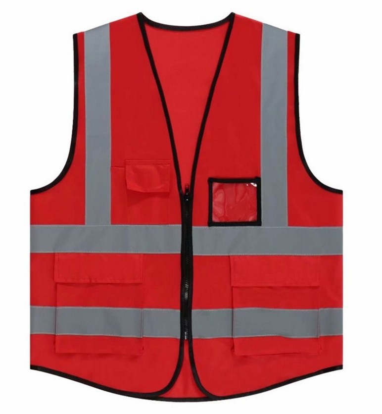 SIZE L POCKETS Fluorescent yellow reflective vest safety vest