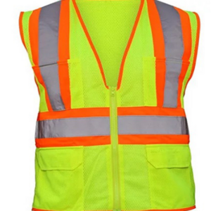 YELLOW ORANGE custom clothing reflective jacket class 2  safety vest