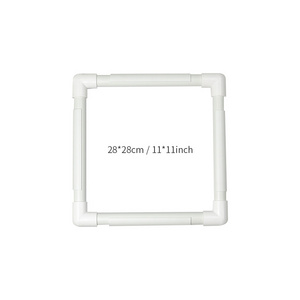 White PVC Tube Style Embroidery Frame Handheld Embroidery Frame Cross Stitch Frame