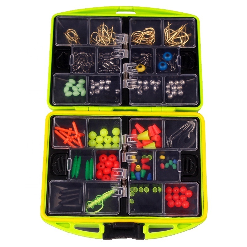 24 kinds Multifunctional fishing tackle box with hooks Accessories for Sea Rock Fishing Casting Swivel Jig Hooks fish Tool