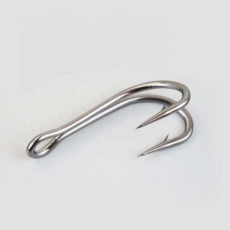 MUSTAD 7825 Double Hooks Resistant Stainless Fishing Jig Head Gear Hook Fishing Swivel Hook