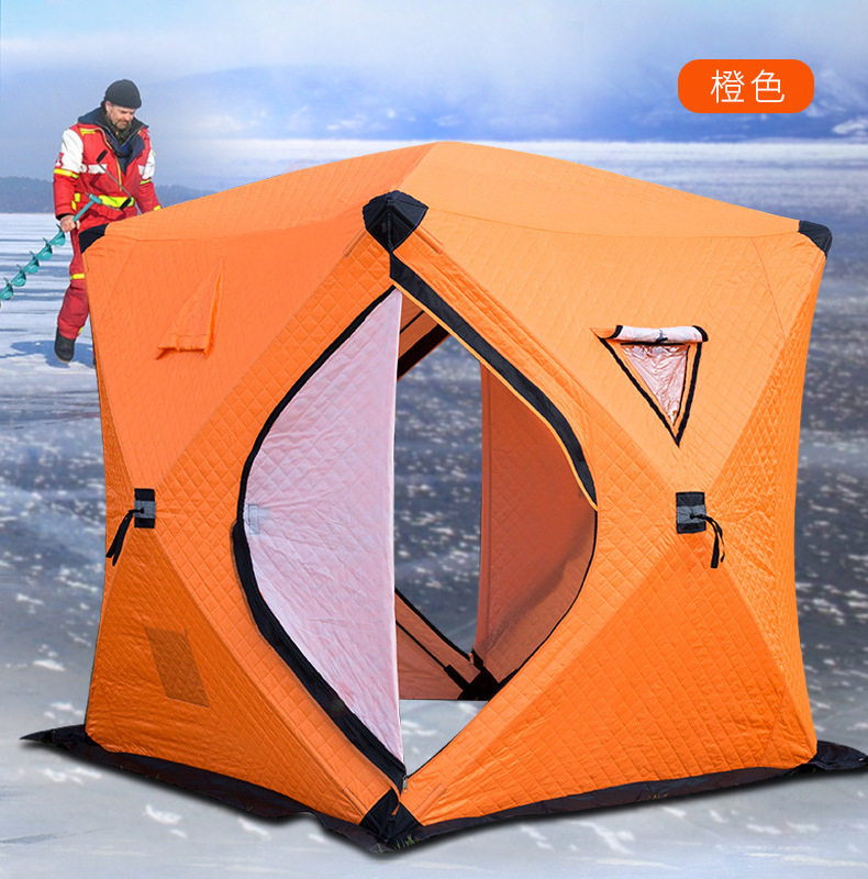 High quality Outdoor Waterproof thickened and cotton Ice Fishing Tents fishing bivvy winter fishing tent