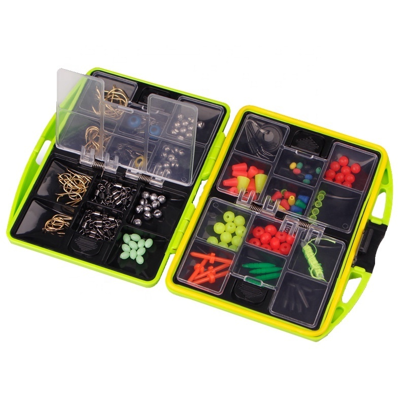 24 kinds Multifunctional fishing tackle box with hooks Accessories for Sea Rock Fishing Casting Swivel Jig Hooks fish Tool