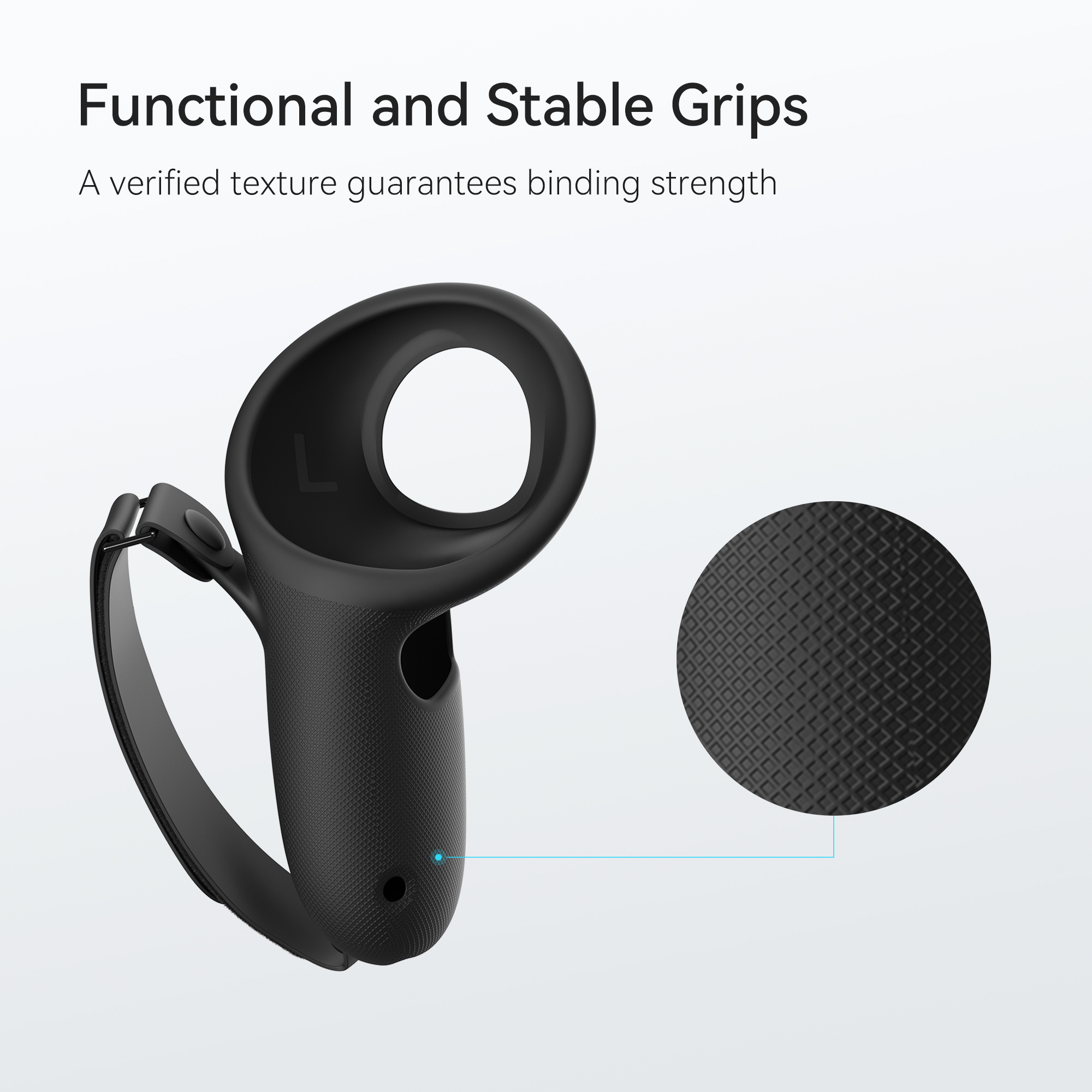 KIWI design Non-slip Controller Silicone Protective Grip Cover With Adjustable Hand Strap For VR Controller Grip