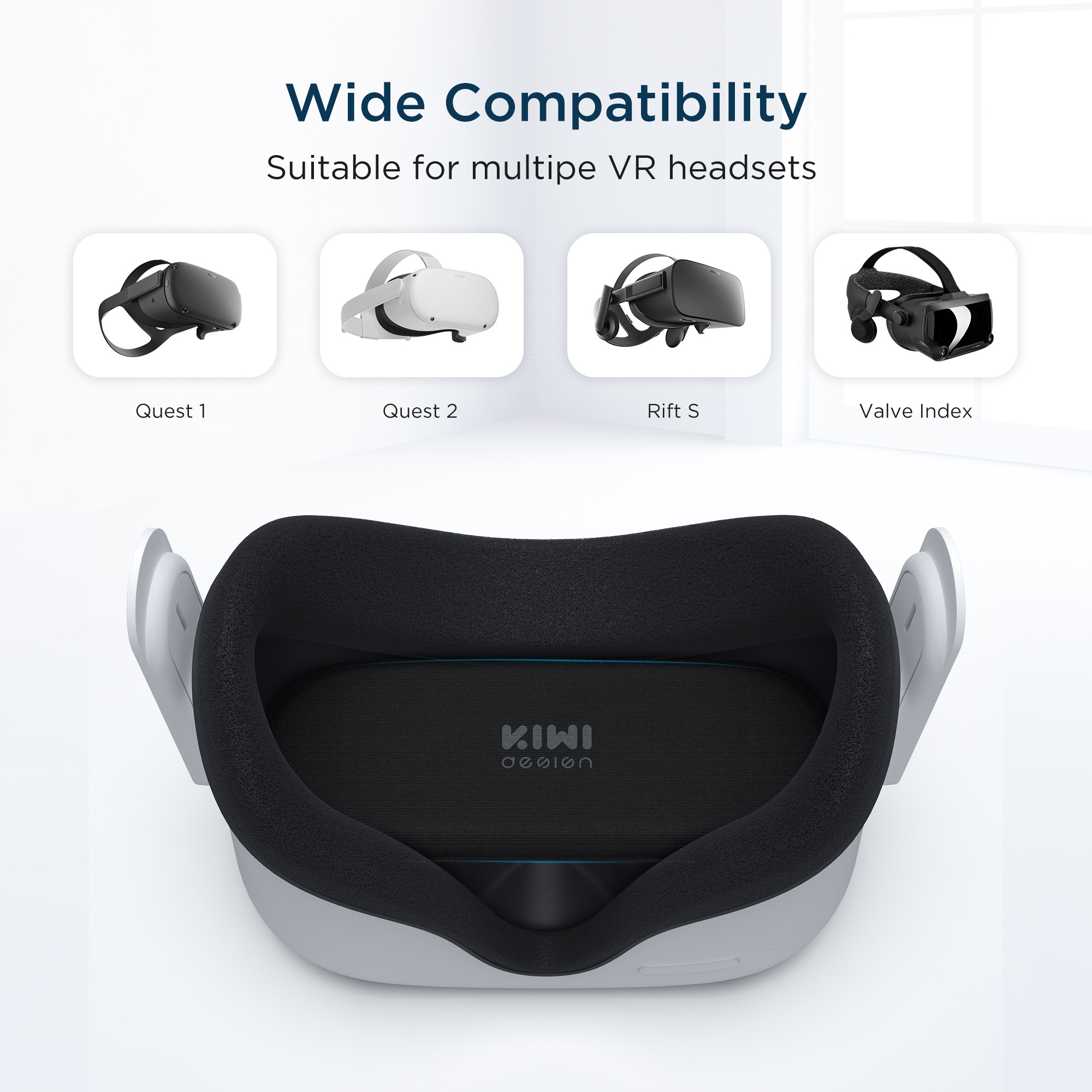 KIWI Design Dustproof Anti-scratch VR Lens Protector Cover Replacement Accessories for Oculus Quest 2/3