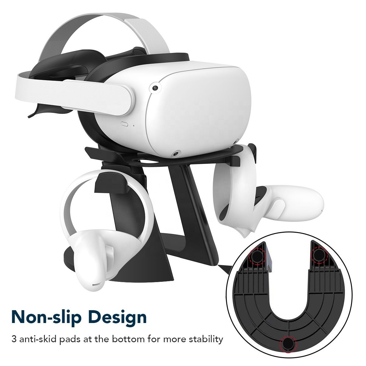 VR Stand Headset Display And Controller Holder Mount Station For Oculus Quest2/Rift S/GO/HTC Vive /Valve Index