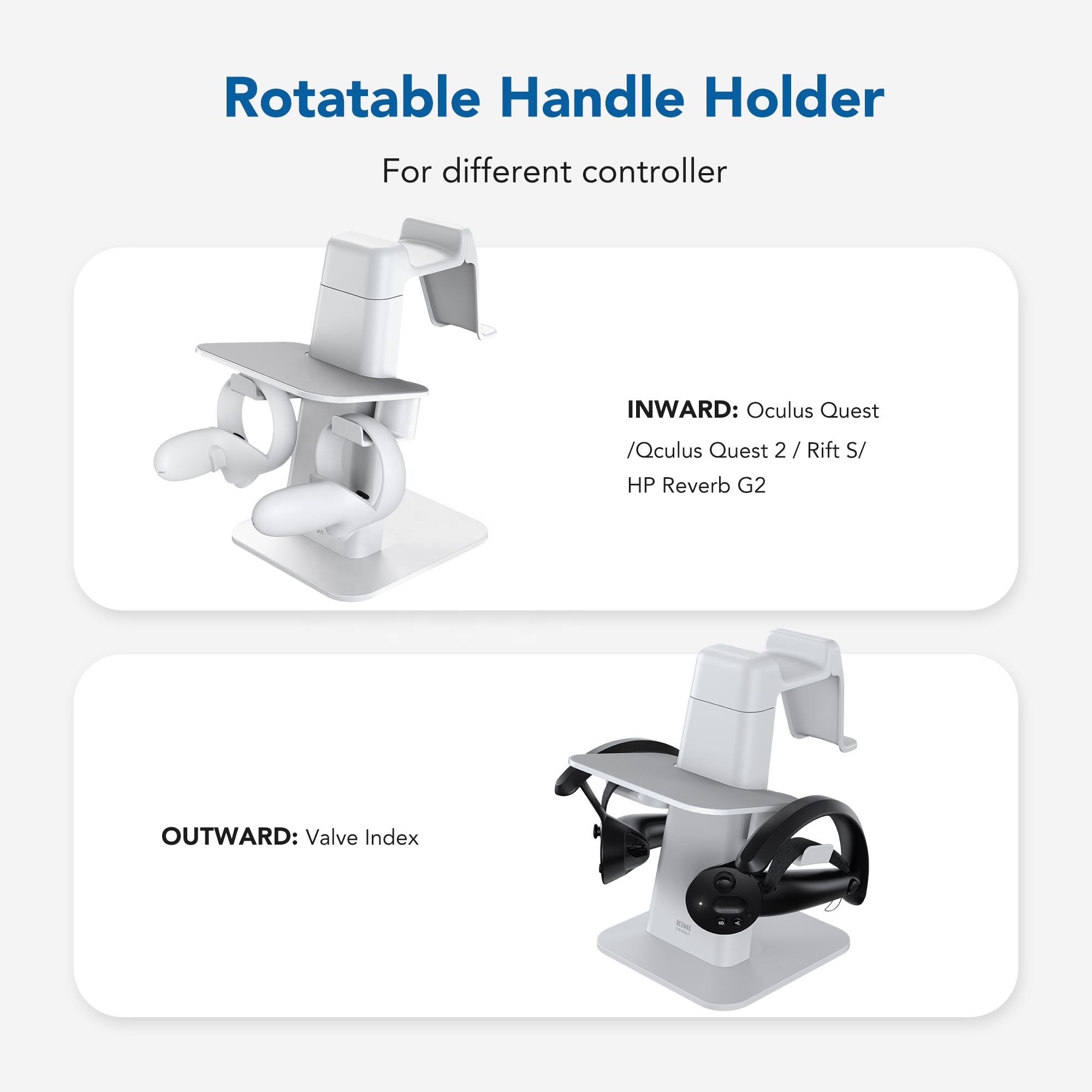 KIWI design VR Display Stand Holder Compatible for Oculus Quest 2/Meta Quest 2