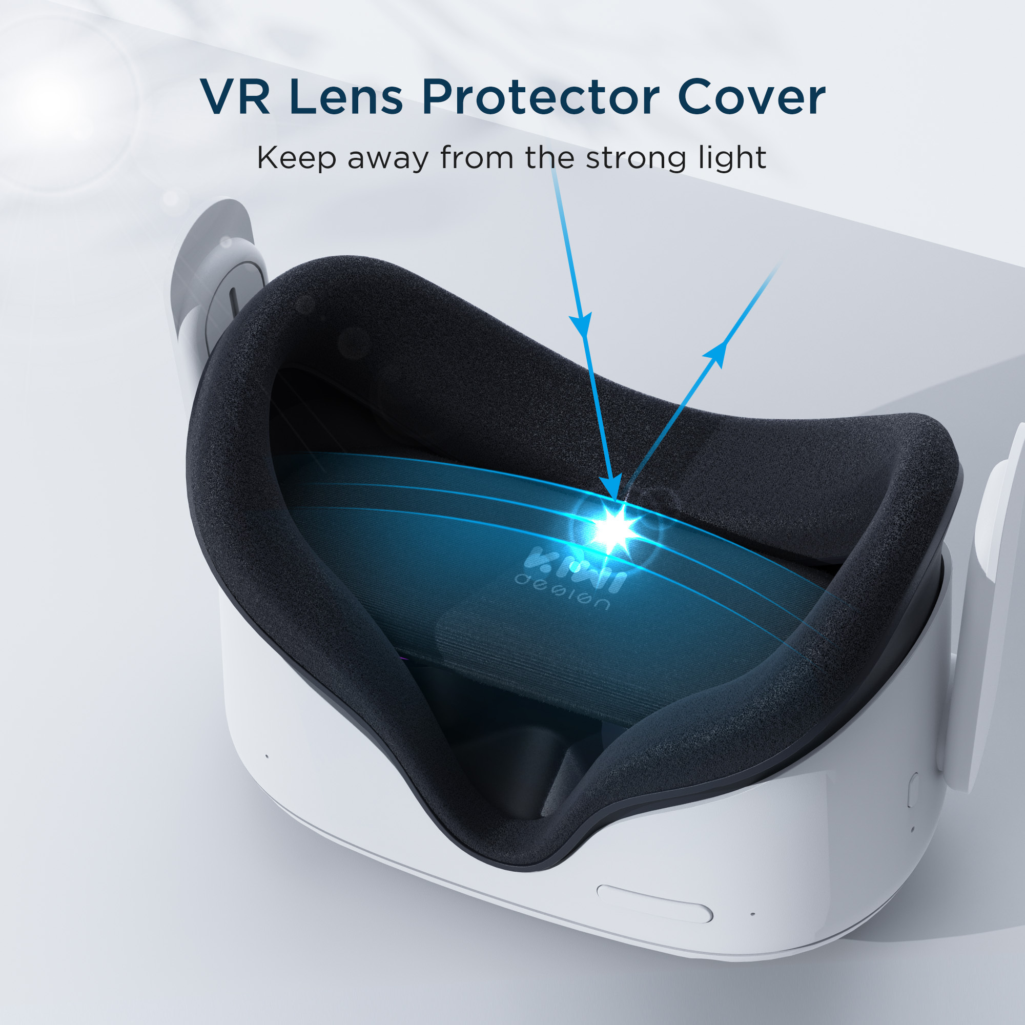 KIWI Design Dust Proof VR Lens Protector Cover Accessory for Meta Quest 3/2 Rift S Valve Index Pico 4 and HP Reverb G2