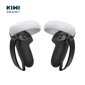 KIWI design Grip Cover For Oculus Quest 2/3 Touch Controller Grip Accessories Anti-Throw Handle Sleeve With Adjustable Strap