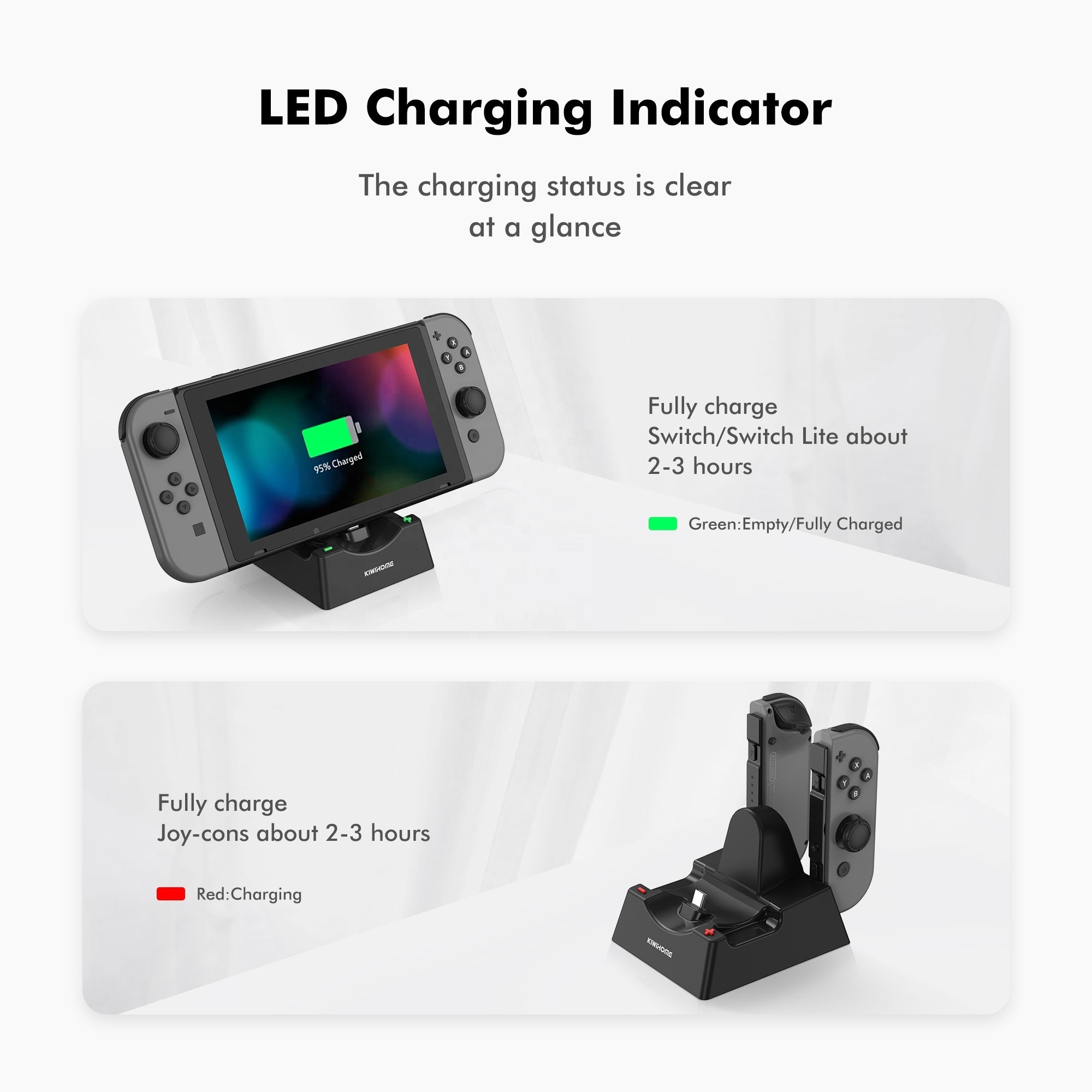 Portable Charging Dock for Nintendo Switch and Switch Lite,Aluminum 4K HDMI WIth USB 3.0 port