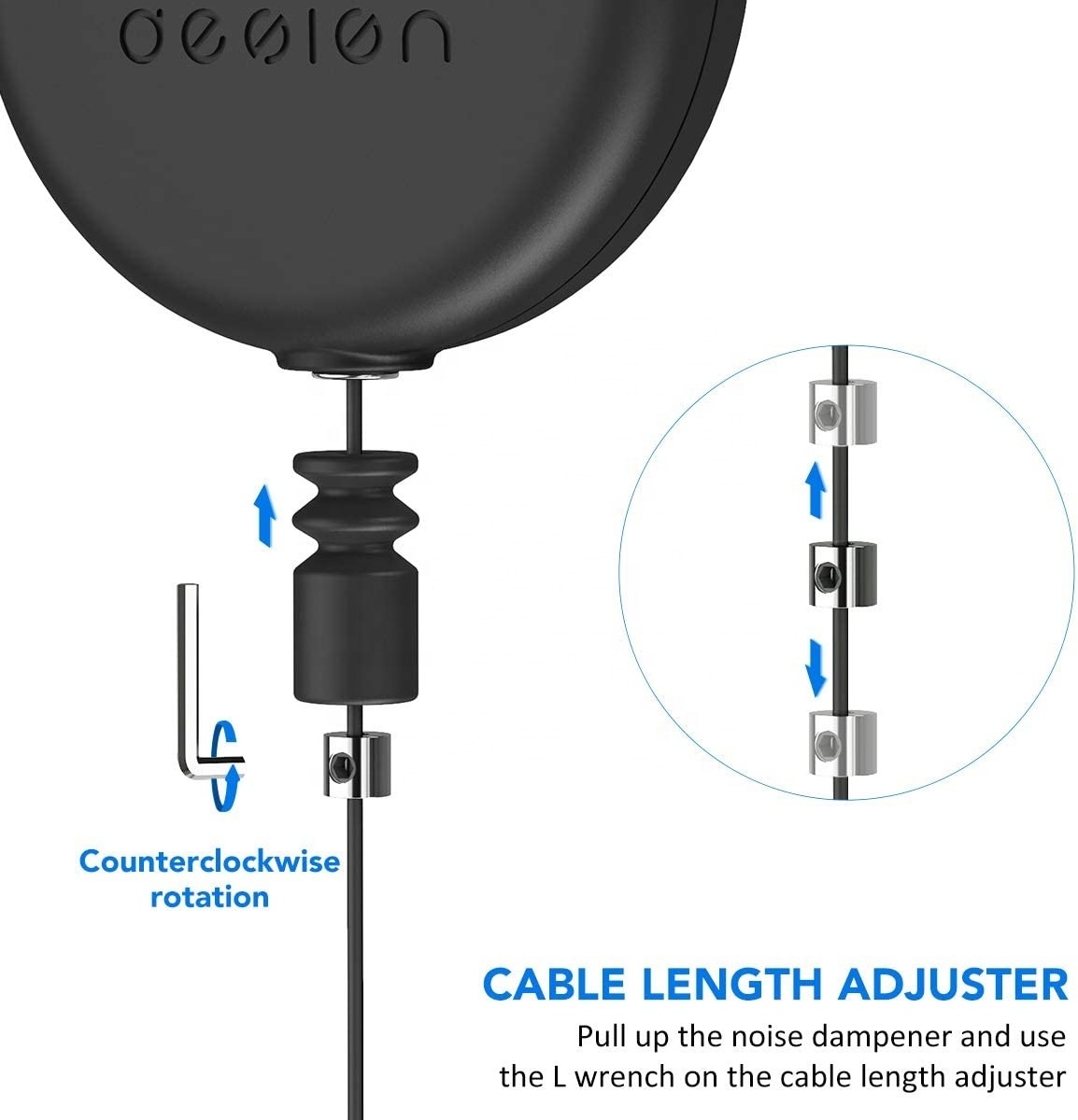 VR Cable Management System,Ceiling Hooks with Retractable Carabiner,Retractable Ceiling Pulley System for Meta/Oculus Quest 2