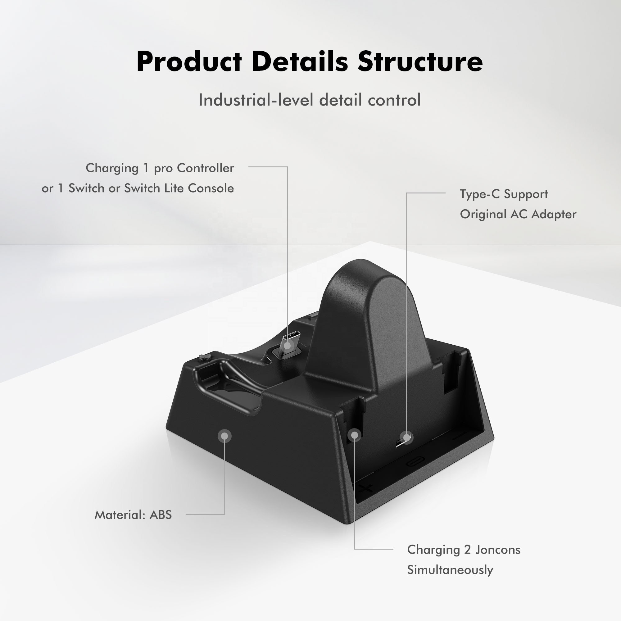 Portable Charging Dock for Nintendo Switch and Switch Lite,Aluminum 4K HDMI WIth USB 3.0 port