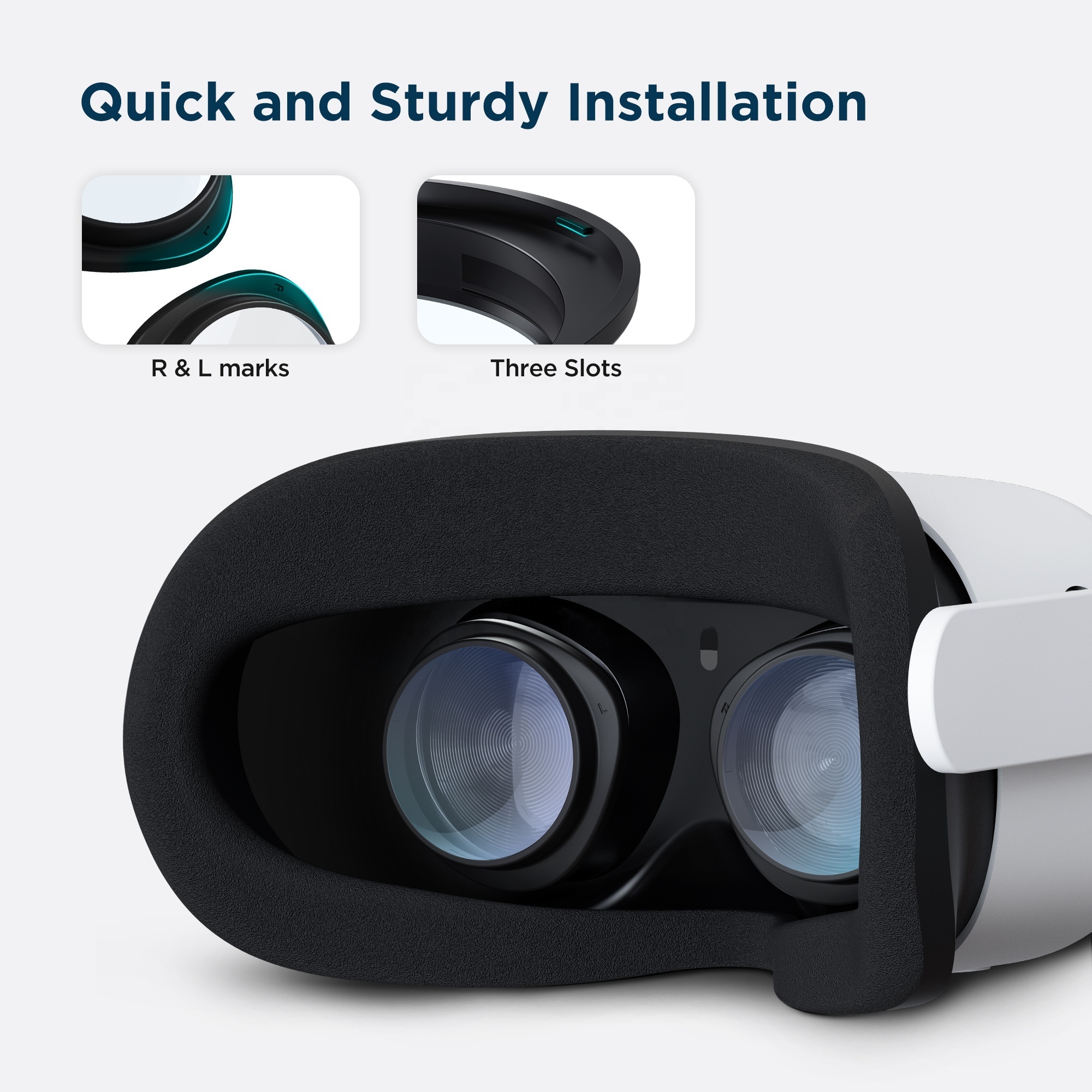 KIWI design Blue Light Blocking Lens, VR Lens Protector Accessories For Meta/Oculus Quest 2