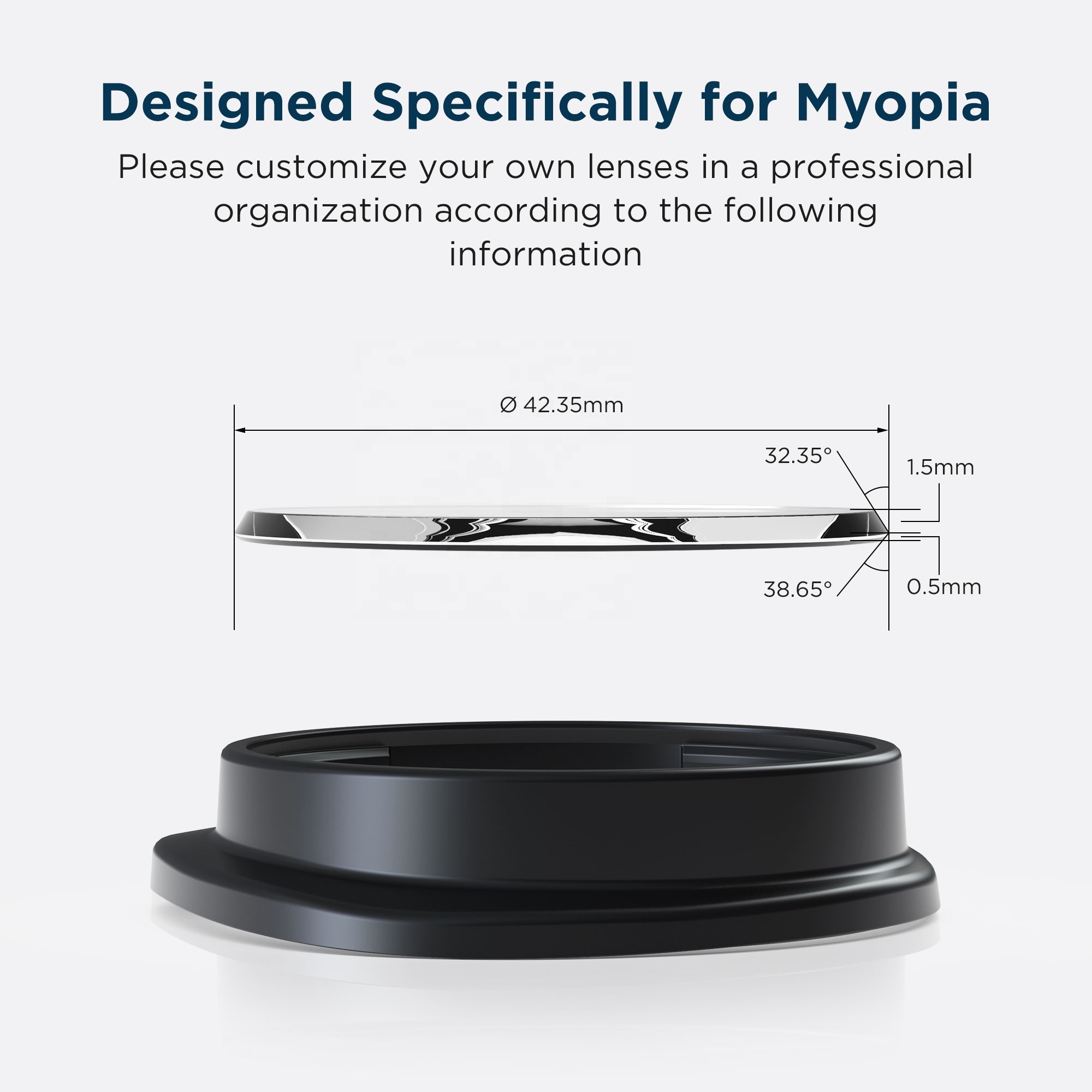 VR Accessories myopia Eyeglass Frame ,Vr Lens Protection Anti-scratch Ring Case For Oculus Quest/Quest 2/Rift S