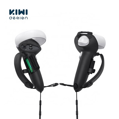 KIWI design Controller Grips for Meta/Oculus Quest 2,Extended Silicone VR Grips Cover Protector with Battery Opening