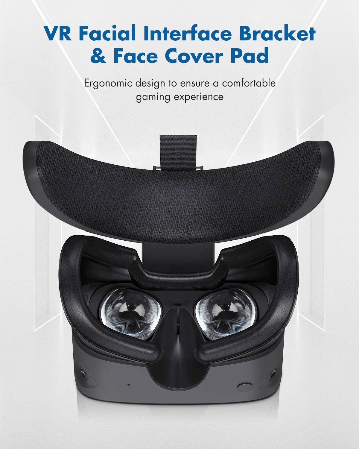 VR cover Facial Interface Bracket For Oculus Rift S accessories With Anti-Leakage Nose Pad PU Leather