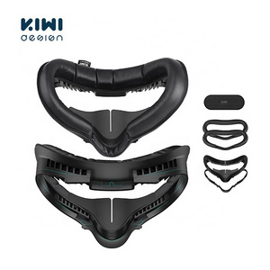 KIWI design VR Facial Interface Replaced Face Cover Set For Oculus Quest2 5 in1 VR Accessories With Lens Cover for Quest 2