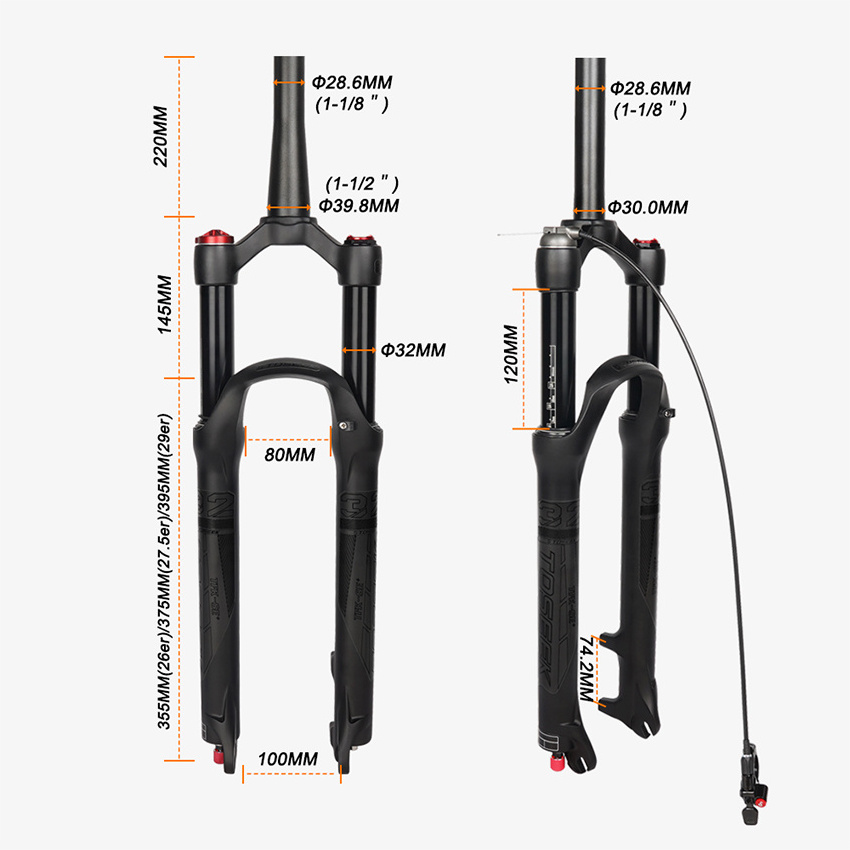 Bicycle Fork Stanchion 26 Inch Suspension Fork Mountain Bike Fork