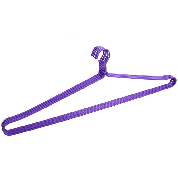 Metal Wire Clothes Hanger Bulk for Coats Space Saving Metal Hangers Non Slip blanket hanger