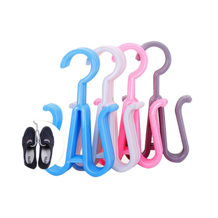 Plastic Shoe Dryer Hanger drying shoe rack creative double hook outdoor windproof hook