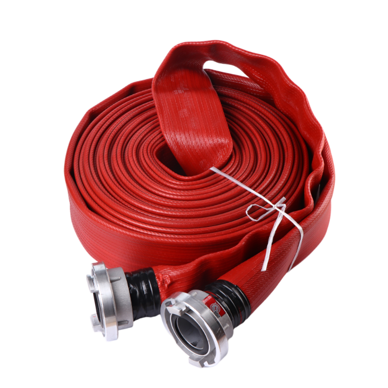 XHYXFire 2.5inch Durable Rubber Coated Fire Hose Layflat Fire Hydrant Firefighting Hose Pipe