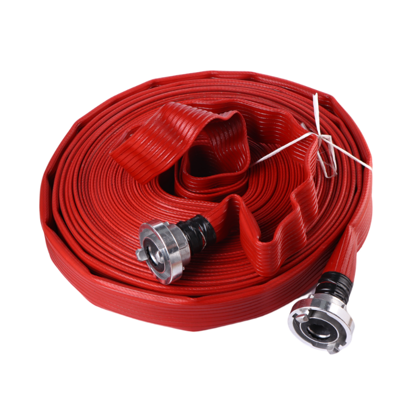 XHYXFire 2.5inch Durable Rubber Coated Fire Hose Layflat Fire Hydrant Firefighting Hose Pipe