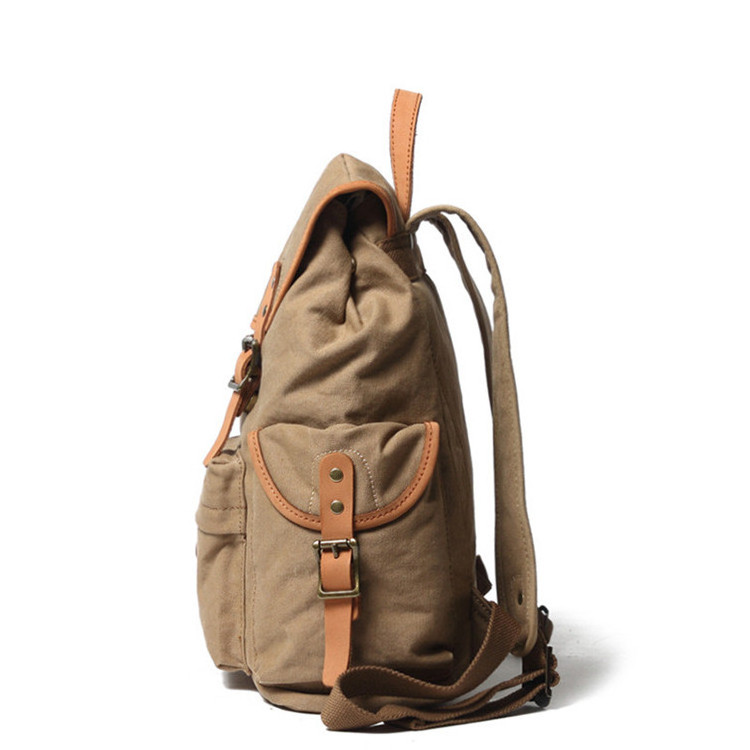 Vintage Style Cotton Camping Hiking Backpack College Bags