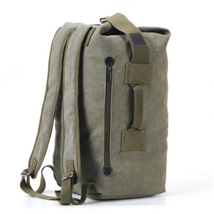 Cotton Canvas Vintage Mountaineering Duffel Bag Backpack