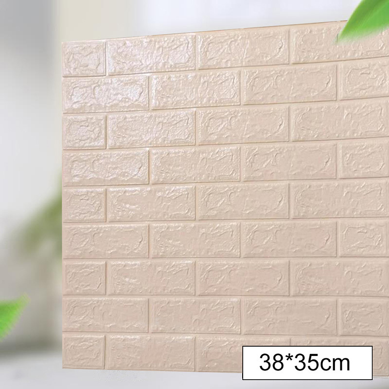 35*38*0.2cm Sofa Background Wall 3d Brick Wall Stickers Self-adhesive Panel Decal Wallpaper - Peel 3d Brick Wall Stickers