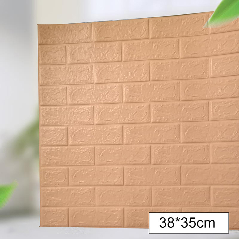 35*38*0.2cm Sofa Background Wall 3d Brick Wall Stickers Self-adhesive Panel Decal Wallpaper - Peel 3d Brick Wall Stickers