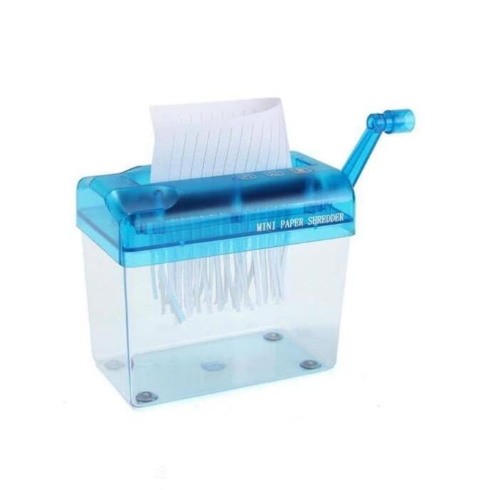 File Documents Cutting Shredders for Students or Office A6 Size Paper Crusher Destroyer Mini Hand Rock Paper Shredde