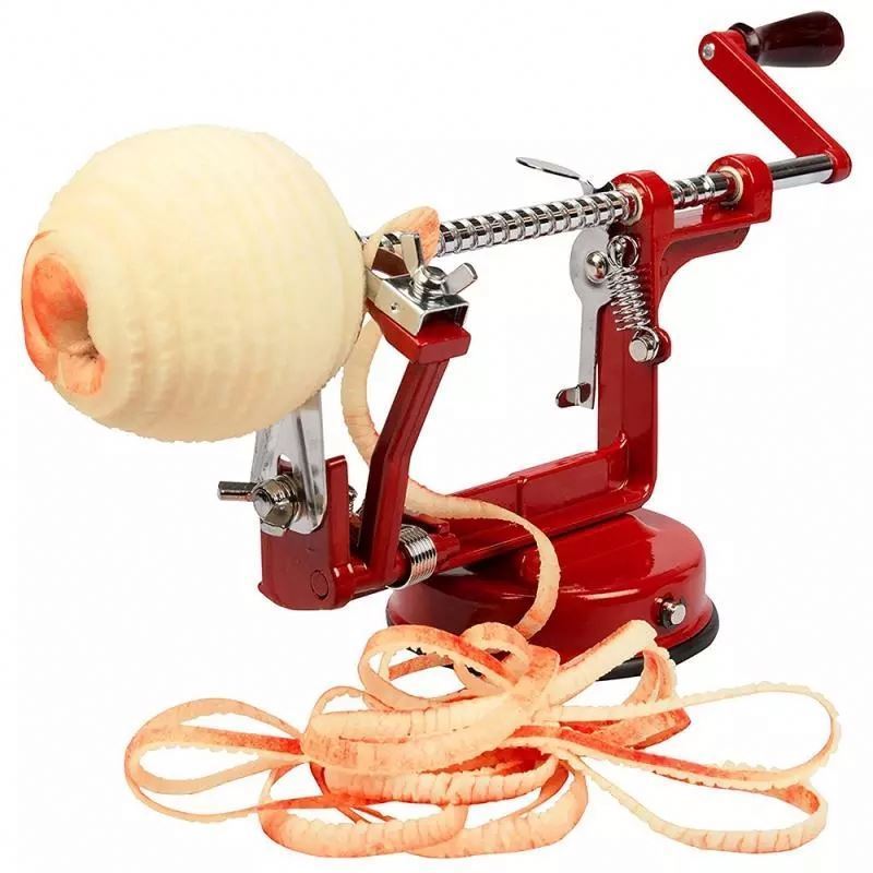 3 in 1 Steel Fruit Potato Apple Machine Peeler Corer Slinky Slicer Cutter Bar Hand-cranked Clipping Fruit Potato Peeler