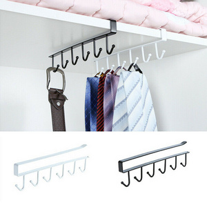 Practical 6 Hooks Cup Holder Hang Cabinet Under Shelf Organiser Hook Kitchen Cupboard Storage Rack Hanging Hooks