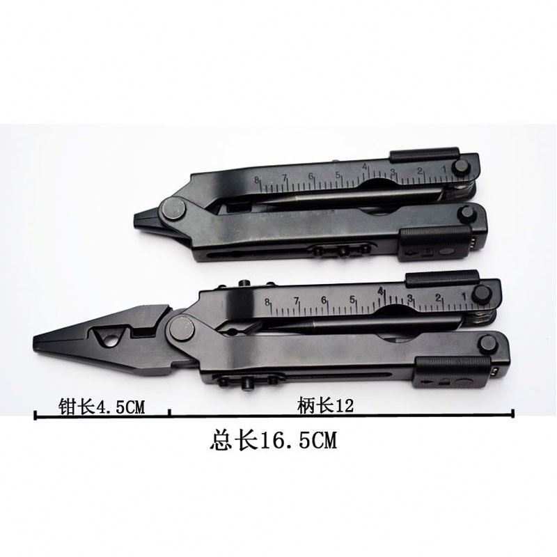 All-Steel Multifunctional Multi function Tool Telescopic Pliers Head Multitool Outdoor Camping Emergency Ring Pliers