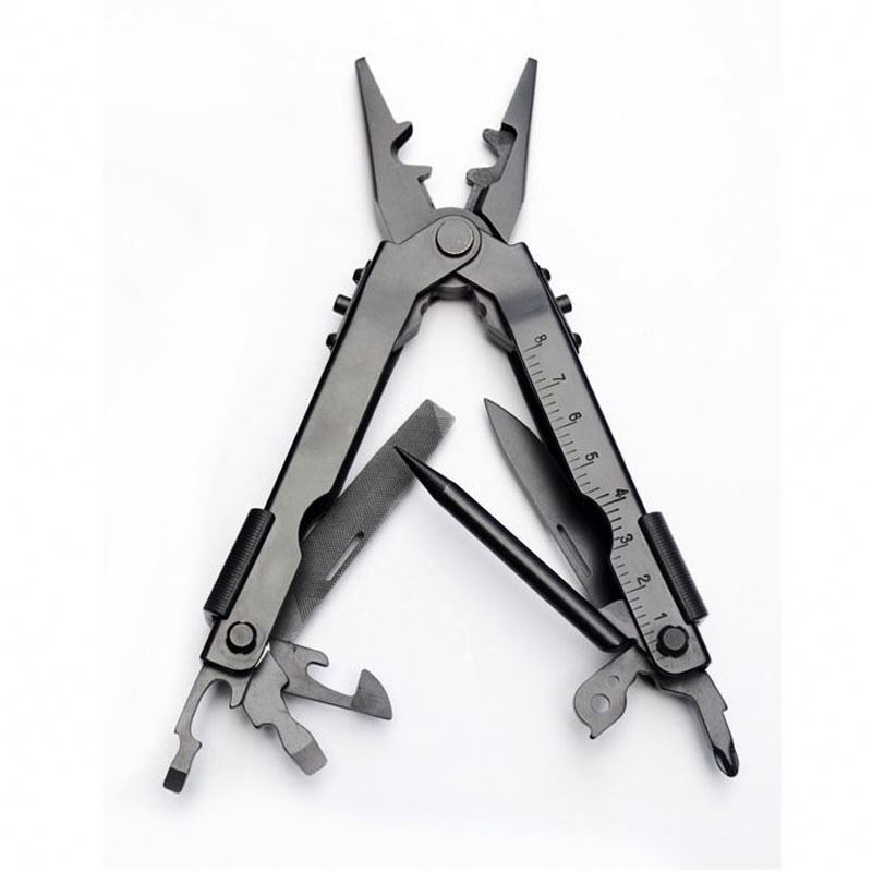 All-Steel Multifunctional Multi function Tool Telescopic Pliers Head Multitool Outdoor Camping Emergency Ring Pliers