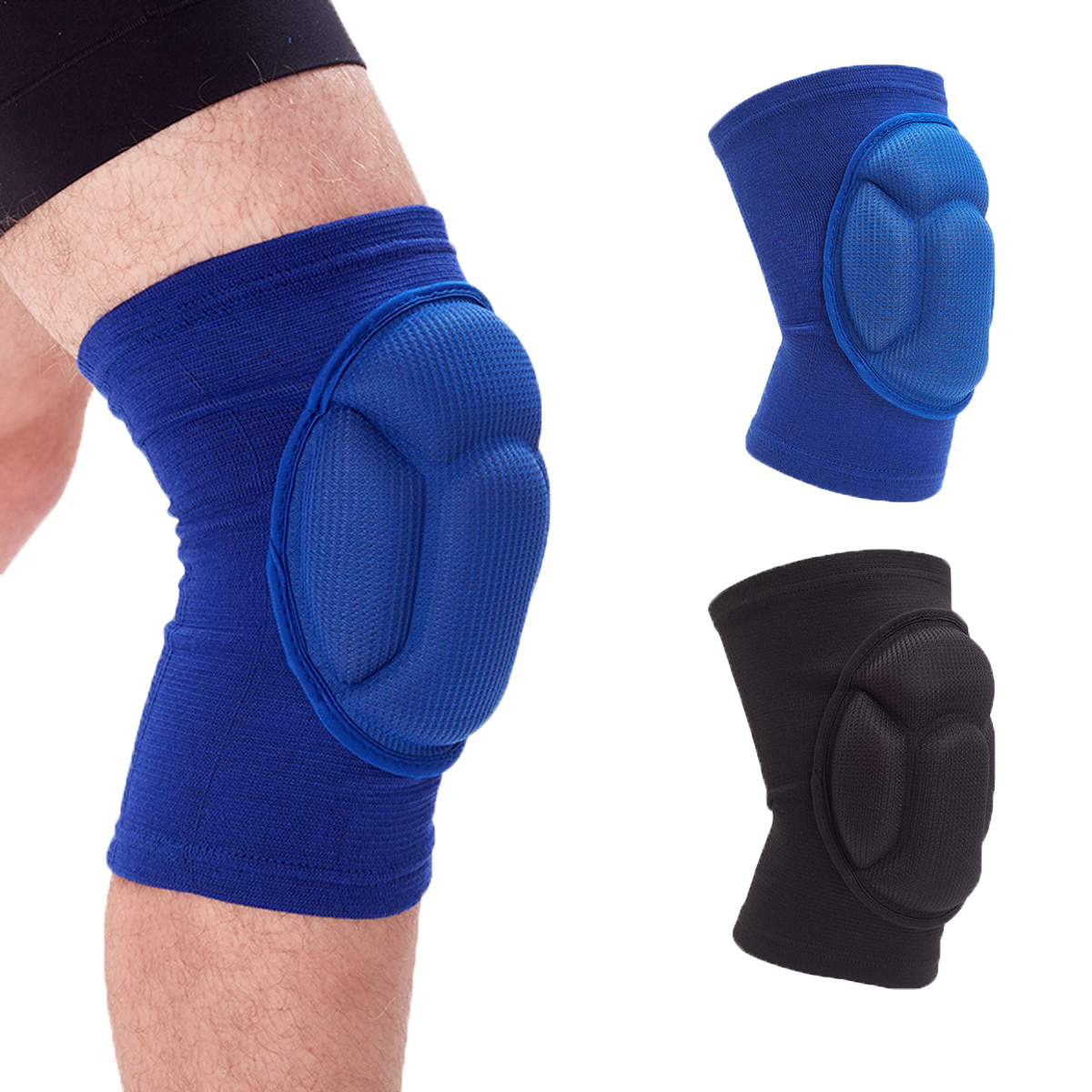 Men's and women's sports sponge knee pads volleyball basketball yoga anti-collision dance kneeling compression exercise knee pad