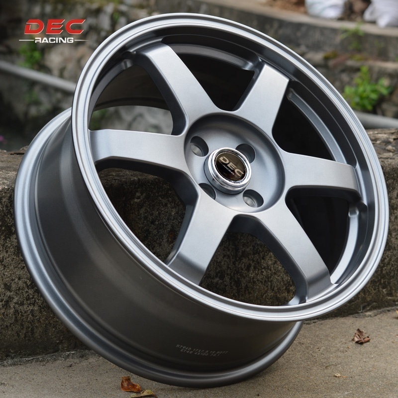 New design TE37 SL 15 16 17 18 19 inch  Car refitting wheels 4x100 4X114.3  5x100 5x105 5x108 5x112 5x114.3 5x120